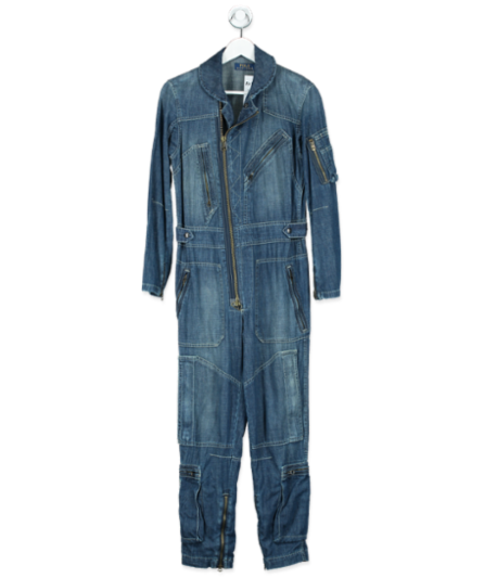 Polo Ralph Lauren Blue Denim Flight Suit UK XS