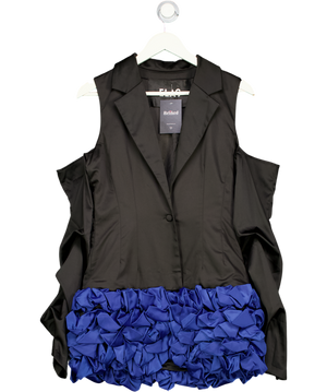 ELAS THE LABEL Black / Blue Statement 224 Blazer Dress UK S