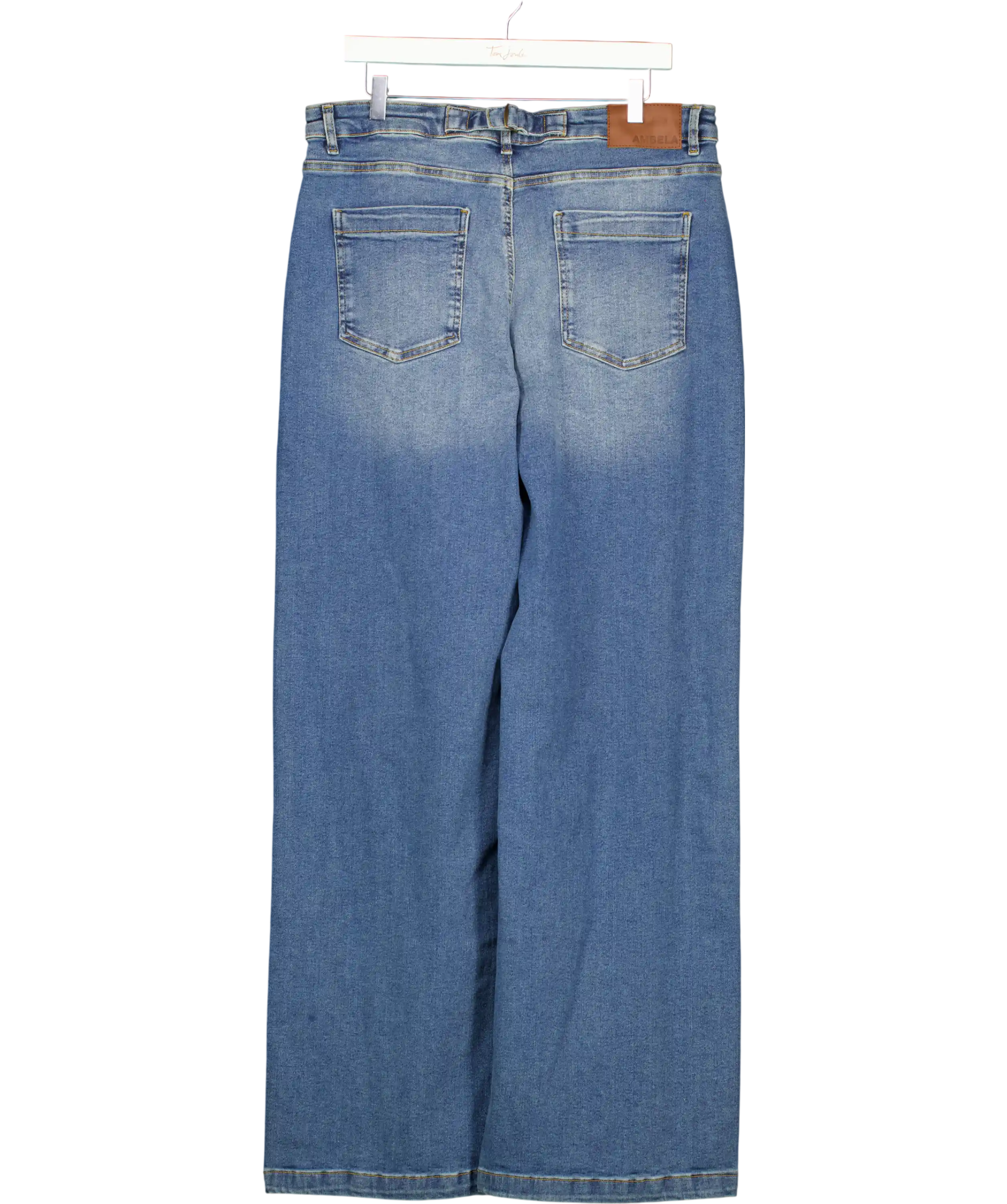 Ambela Blue Stretch Wide Leg Jeans UK 20