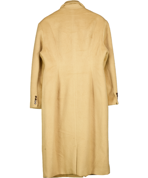 4th & Reckless Camel Beige Brushed Long Coat UK 14