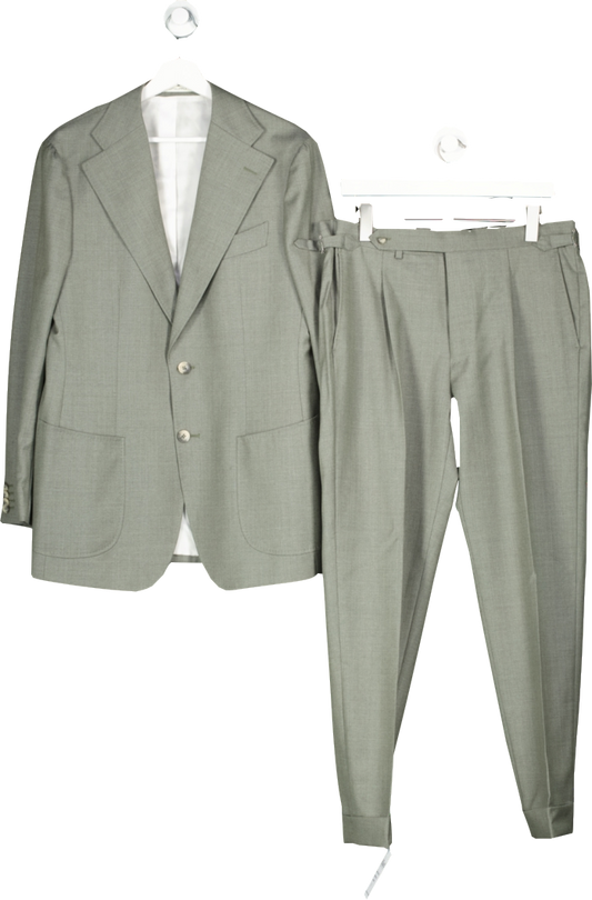 Suitsupply Green Three-piece Havana Suit UK 40" CHEST