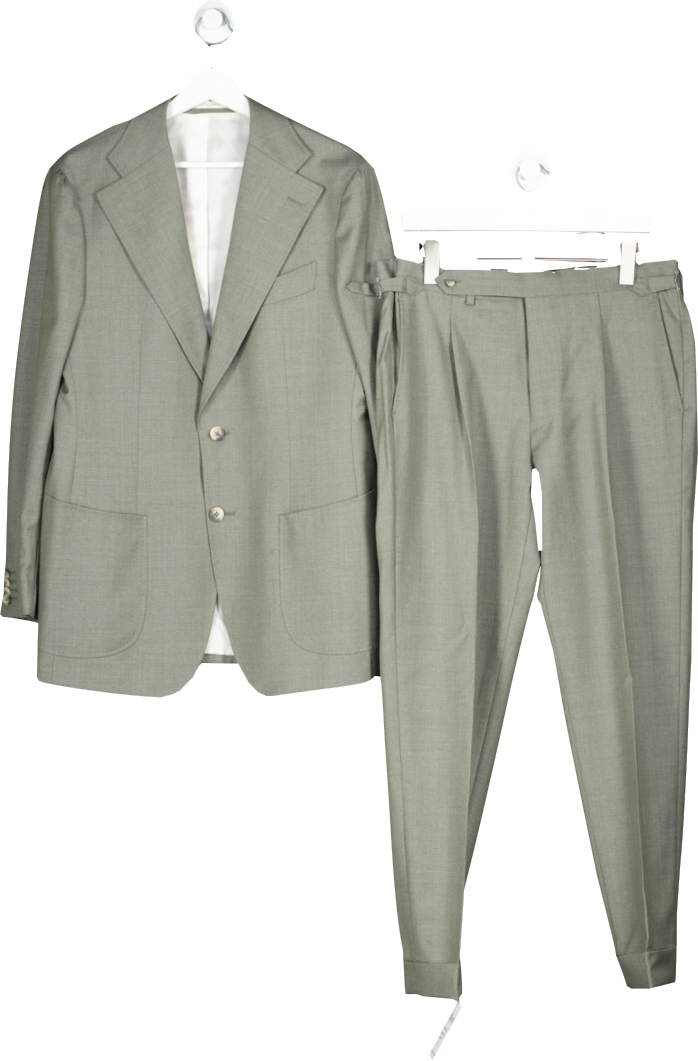 Suitsupply Green Three-piece Havana Suit UK 40" CHEST / waist 34"