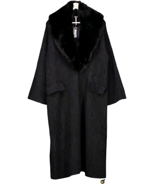 Free People Black Twiced Love Coatigan UK S