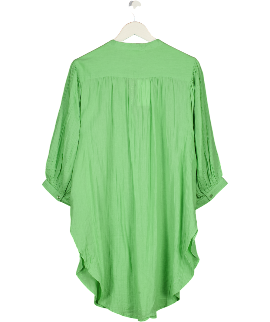 SEA LEVEL AUSTRALIA Matcha Green Cover Up Shirt UK S