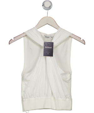 SIMKHAI White Twist Front Top UK S