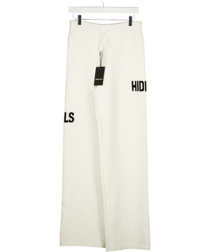 HIDDEN HILLS Knit Sweatpants Off White UK M