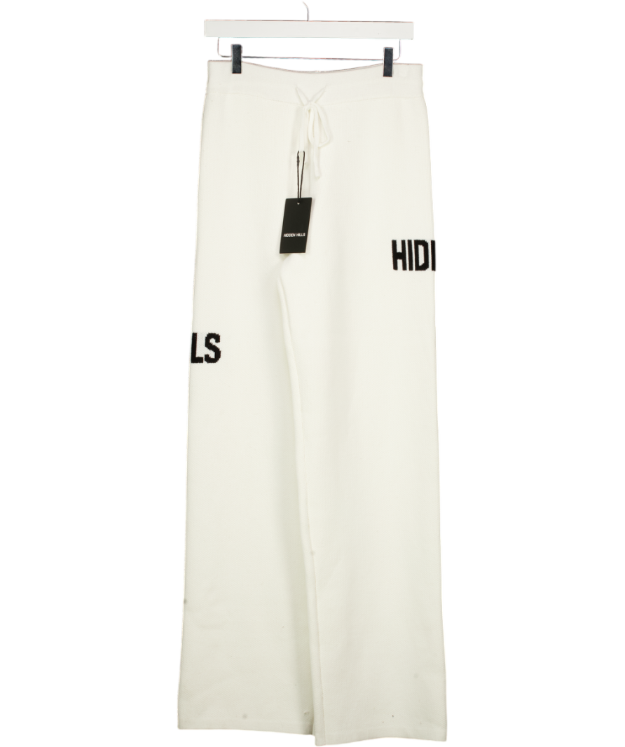 HIDDEN HILLS Knit Sweatpants Off White UK M