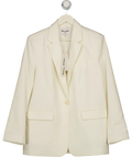 NA-KD Cream Oversized Fit Tailored Blaze UK 8