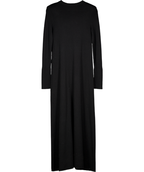 ALMADA LABEL Black Farai Wool-cashmere Blend Jumper Dress UK S