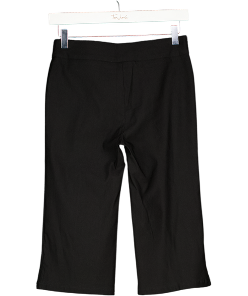 4th & Reckless Black Breya Flared Hem Capri Trousers UK 6