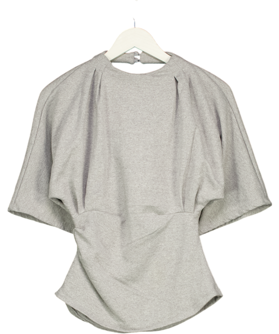 ARRANGE Pleat Detail Top In Grey UK 10