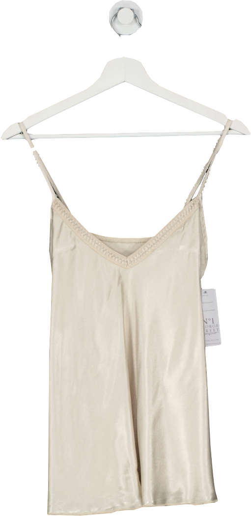 NO.1 George Street Beige Tamsin Strappy Satin Top