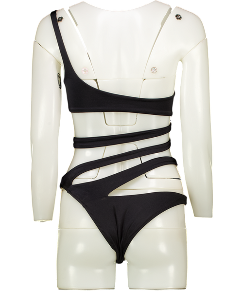 Agent Provocateur Black Izaro Swimsuit UK XS