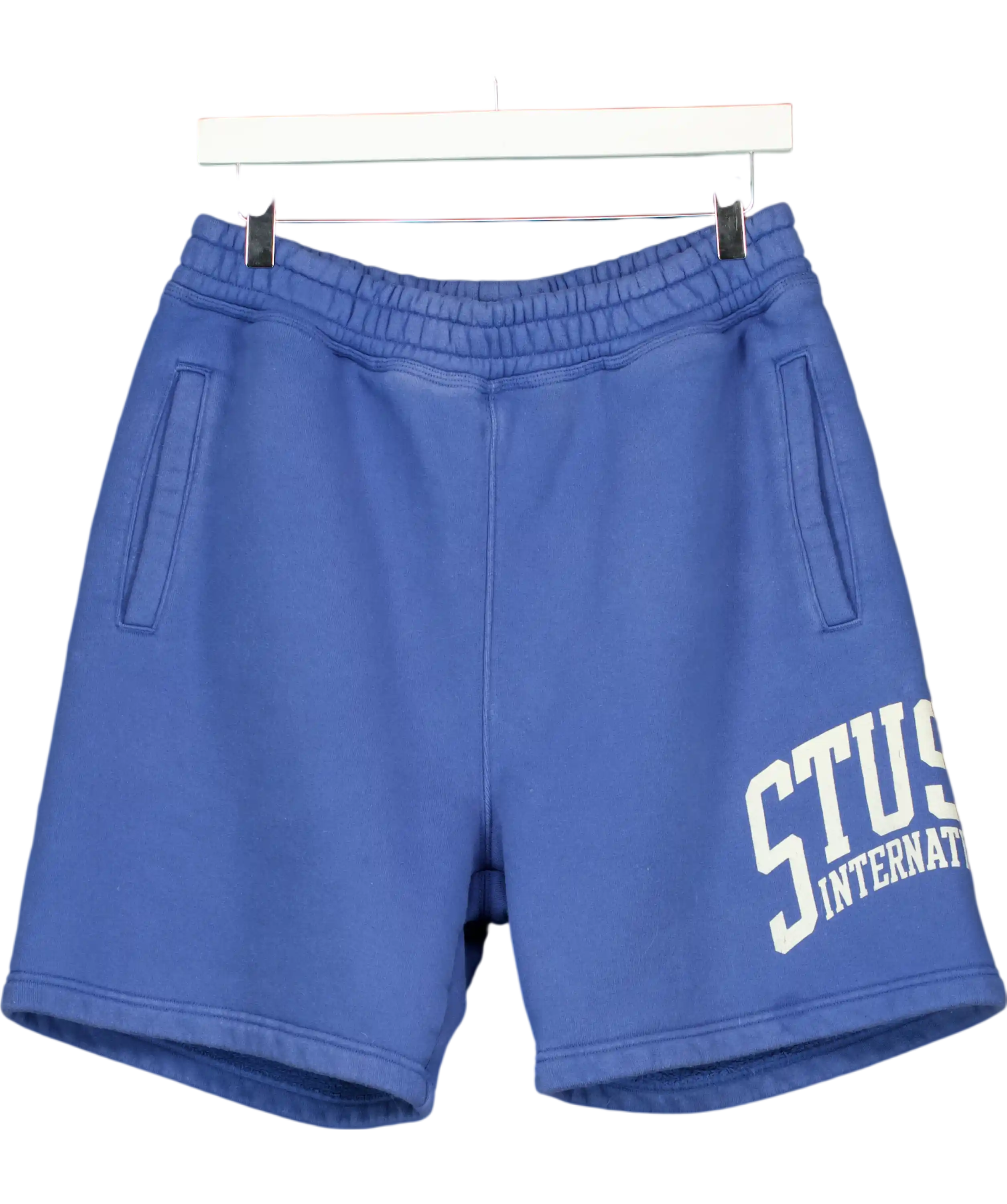 Stüssy Blue Stussy International Fleece Jogger Shorts UK S
