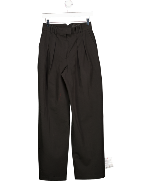 ASOS Black Pleated Barrel Leg Trousers UK 8