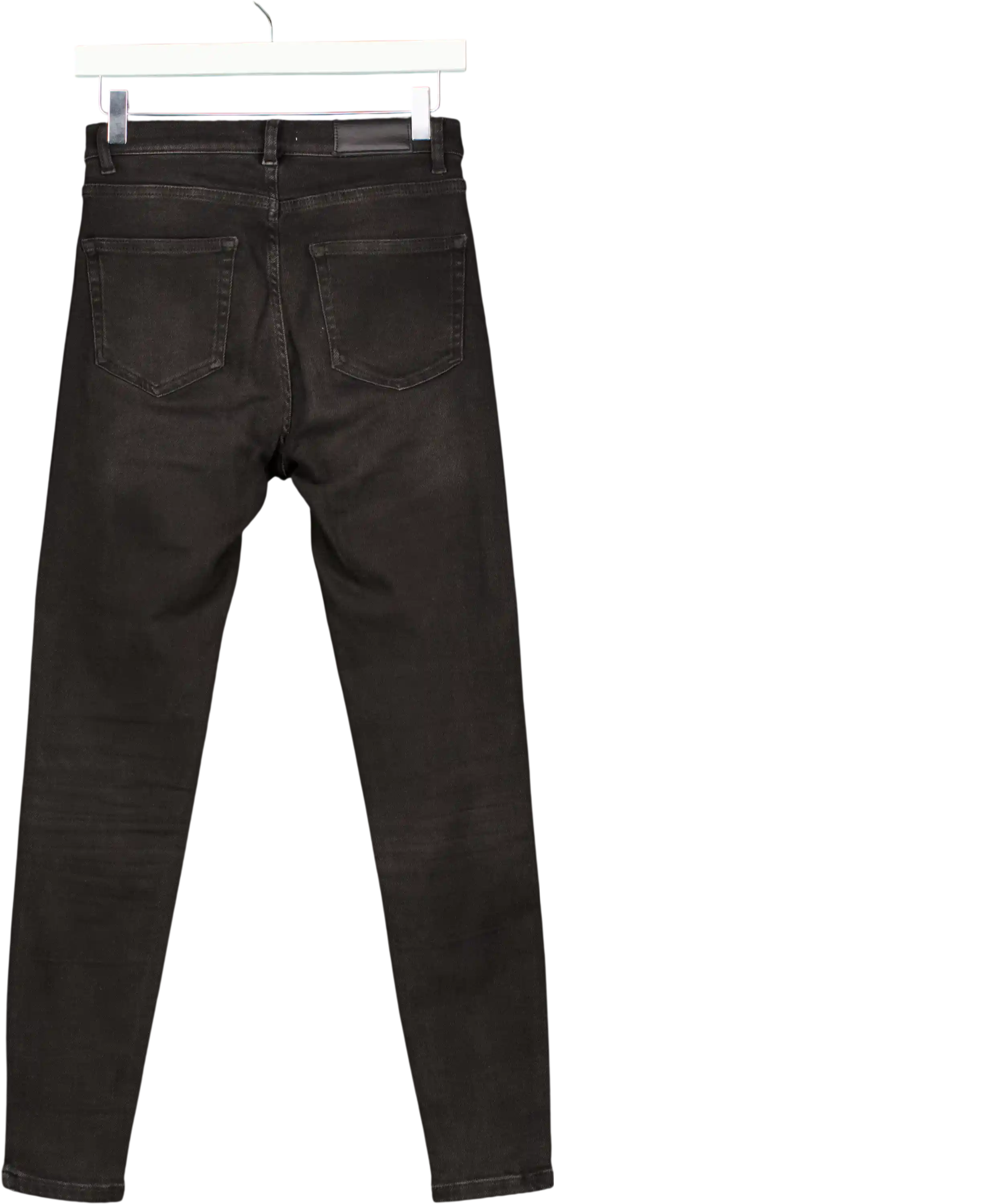 Whistles Black Wash Denim Stretch Sculpted Skinny Jeans W27