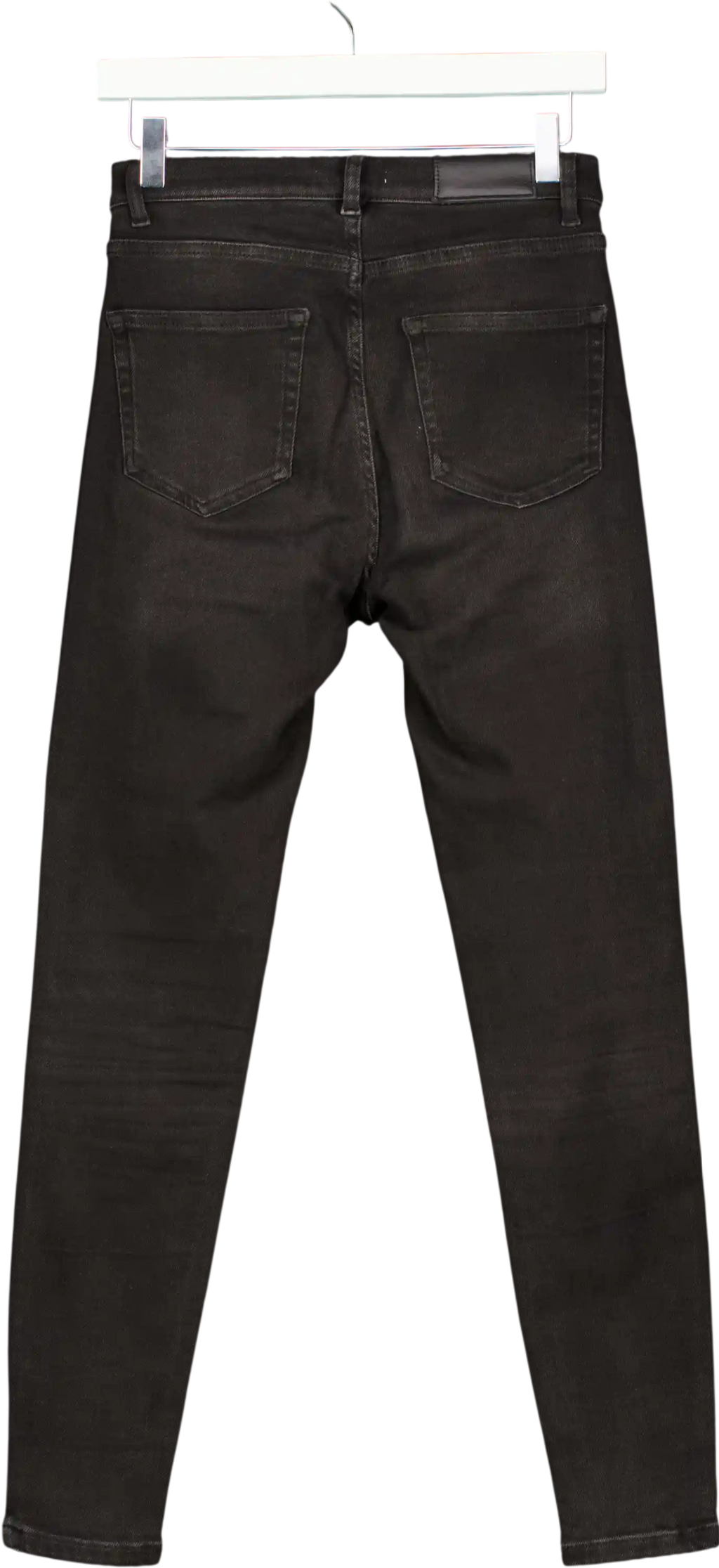 Whistles Black Wash Denim Stretch Sculpted Skinny Jeans W27