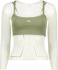 TALA Green Logo Racerback  Sports Bra UK S