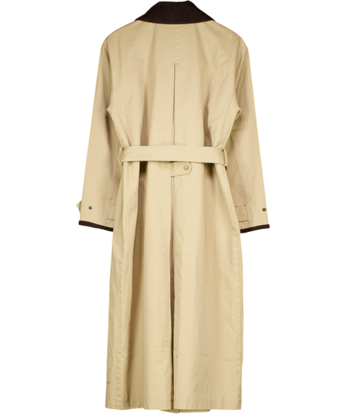Abercrombie & Fitch Beige Waxed Mac Coat UK M