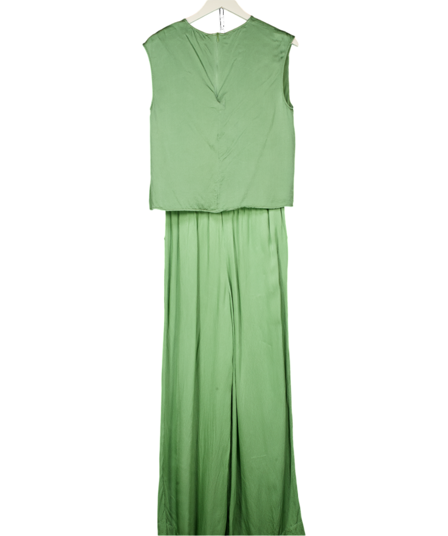ESSENTIEL ANTWERP 2-piece Green Textured Top And Trouser Set UK 8