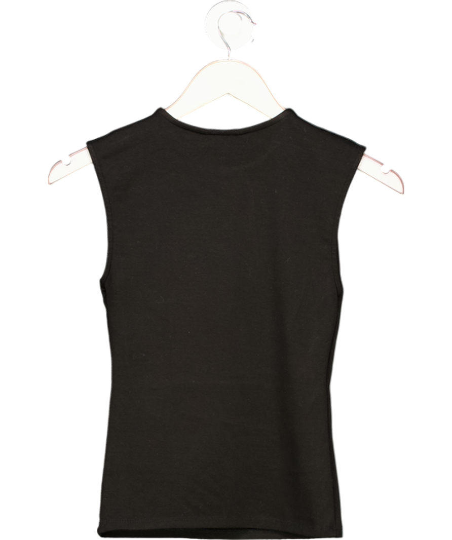 ZARA Black Sleeveless Knit Top UK S
