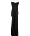 MESHKI Black Strapless Sheer Hem Strapless Maxi Dress UK XS