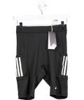 adidas Black Own The Run Short Running Tights UK S