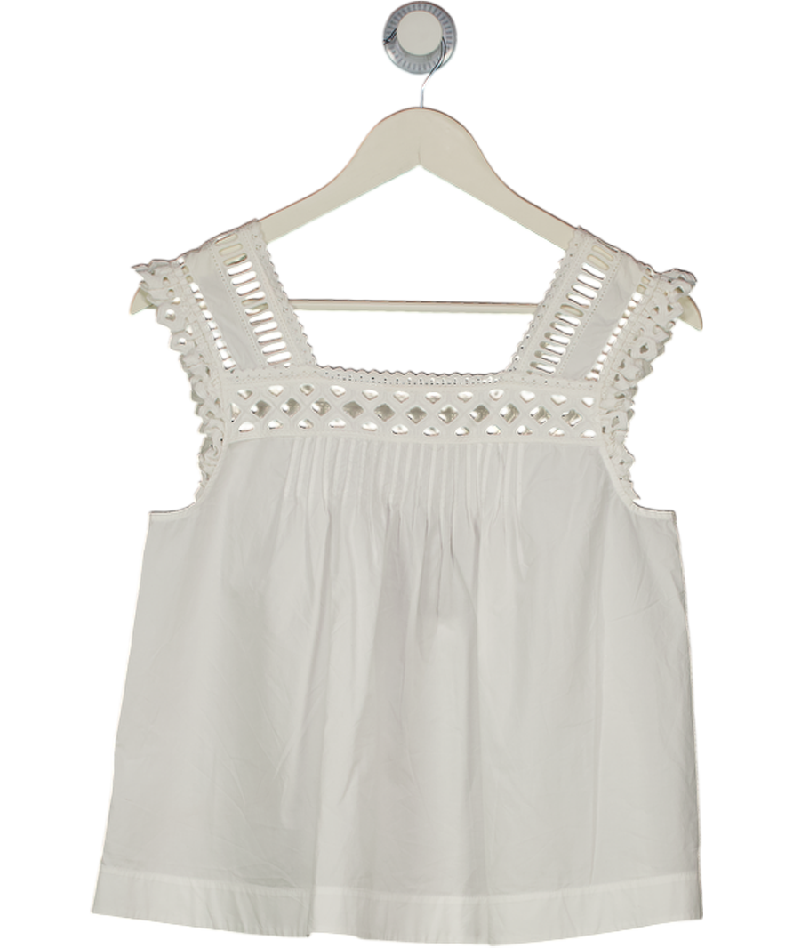 TUCKERNUCK X Studio Mcgee White Pintuck Lace Cami Top UK S