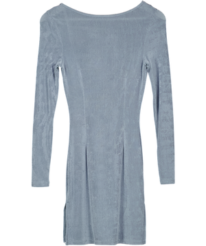 LIONESS Dusty Blue Long Sleeve Mini Dress UK 4