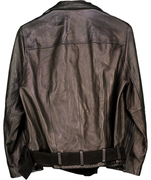 Amanda Wakeley Black Butter Soft Real Leather Jacket UK 8