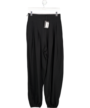 River Island Black Linen Blend Wide Leg UK 8
