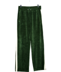 GANT Green Velour Wide Leg Track Pants UK S