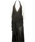 Stolen Stores Black Betta Maxi Dress UK S