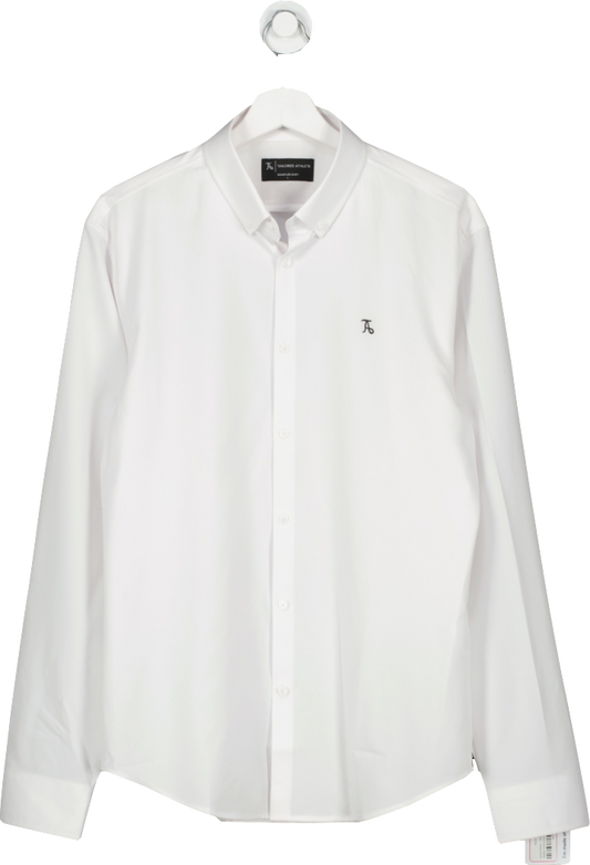Tailored Athlete White Muscle Fit Signature Shirt UK L