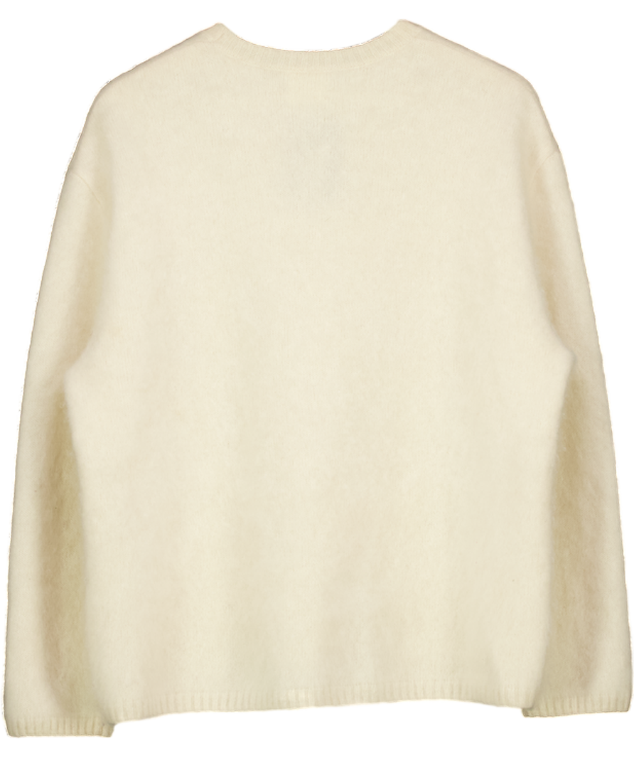 almada label Floy Cashmere Sweater, Cream UK S