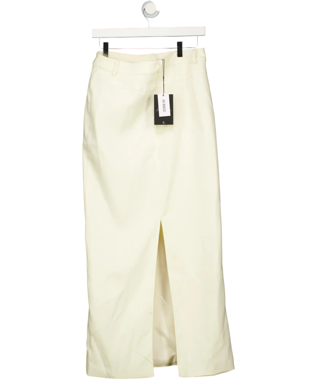 4th & RECKLESS Mila Tailored Skirt Cream UK 10