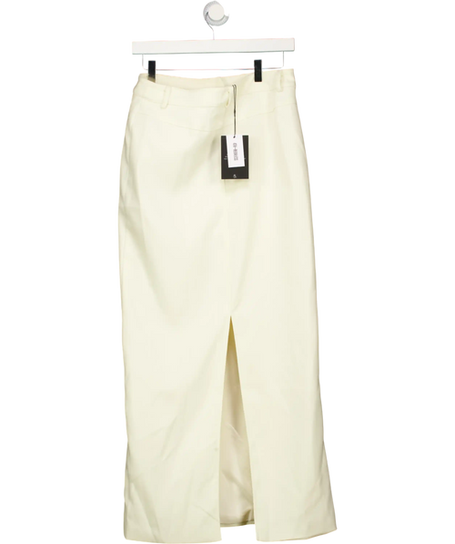 4th & RECKLESS Mila Tailored Skirt Cream UK 10