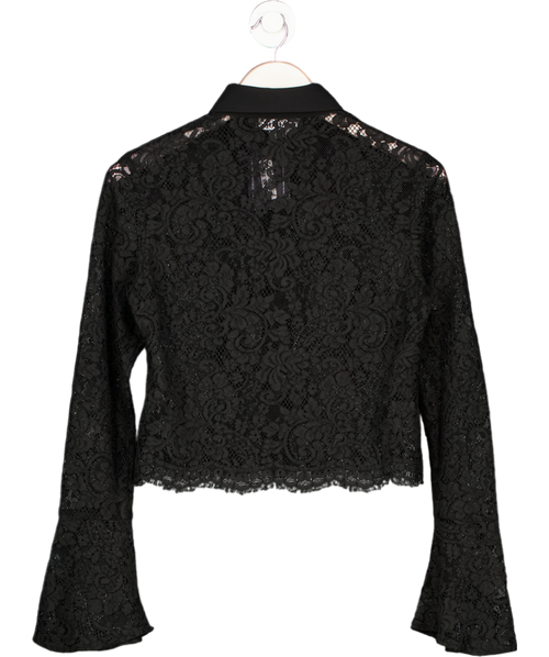 anonie Black Lyra Lace Blouse UK S