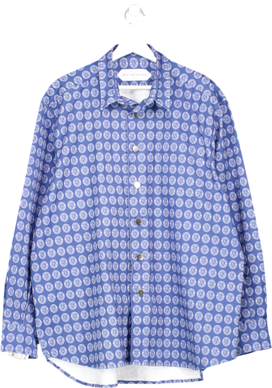 fete imperial Blue Agenor - Oversized Shirt UK 12