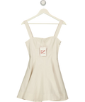 Lacademie White Andreia Mini Dress UK XS