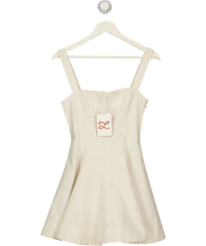 L'Academie Ivory White Andreia Mini Dress UK XS