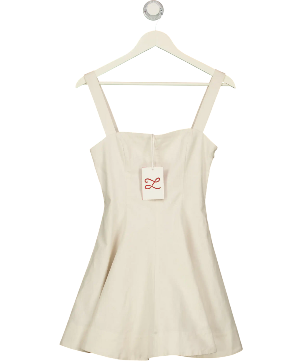 Lacademie White Andreia Mini Dress UK XS