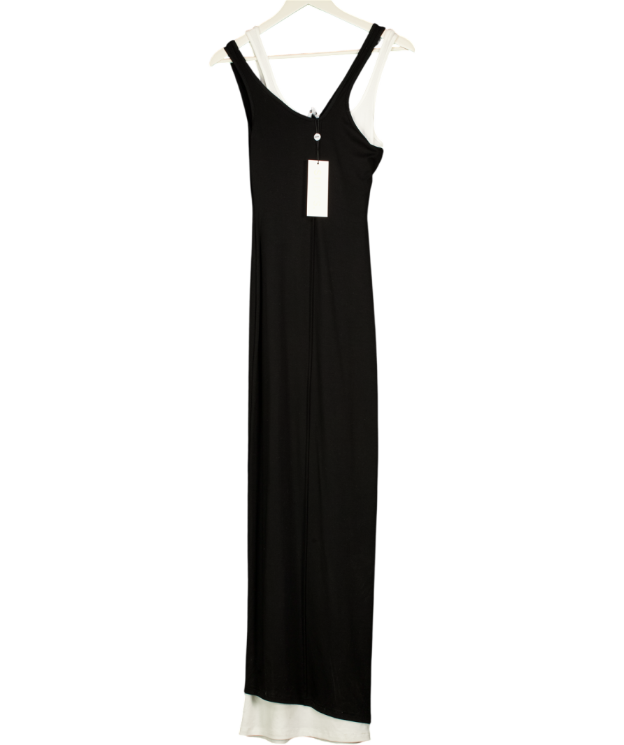 Sndys White & Black Chantara Maxi Dress UK XS
