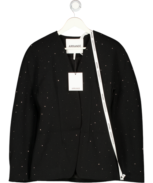 ARRANGE Hot Fix Tailored Ovoid Sleeve Blazer In Black UK 10