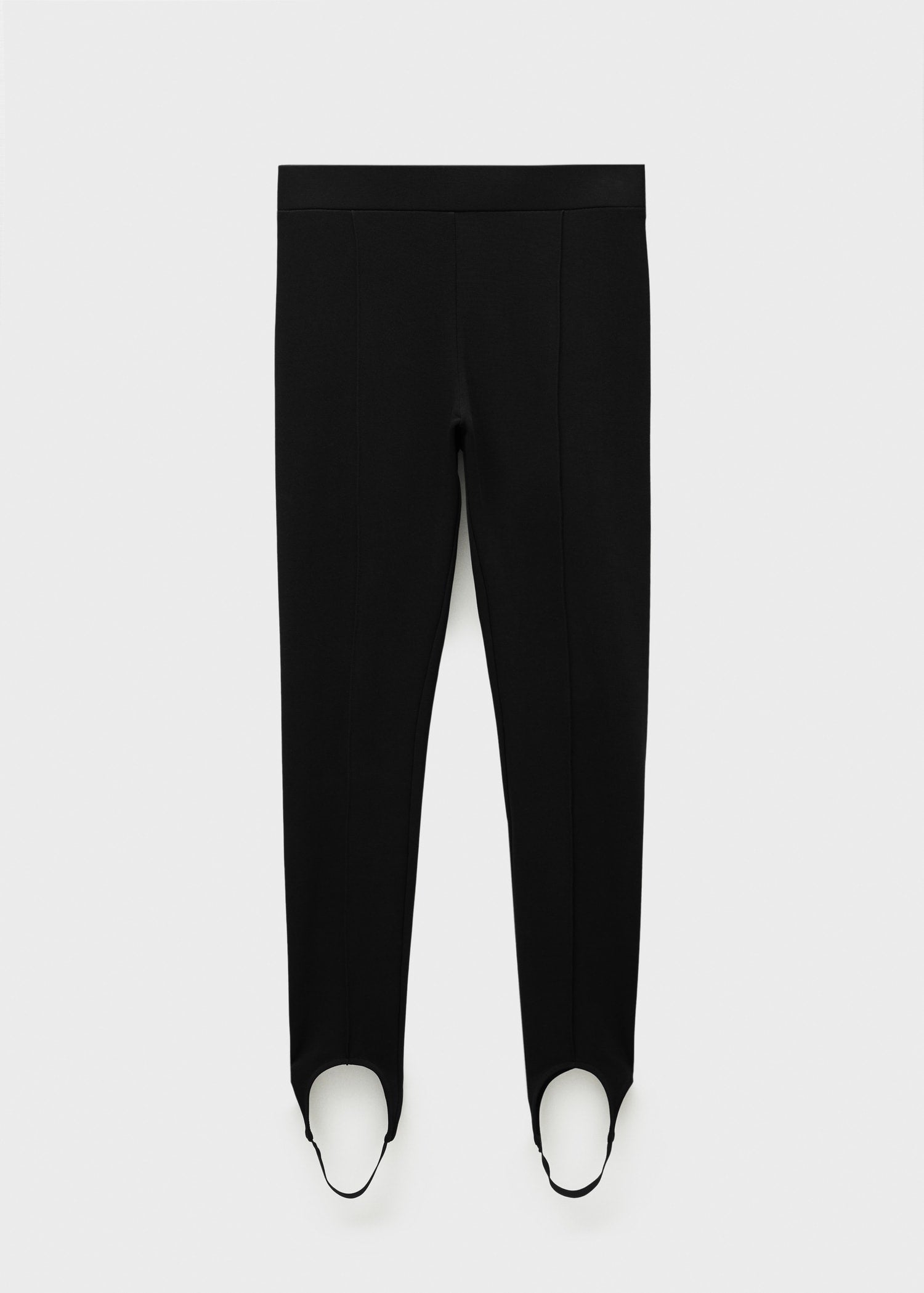 MANGO Black Stirrup Leggings UK S