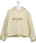RESERVED Cream Apres Ski Borg Hoodie UK L