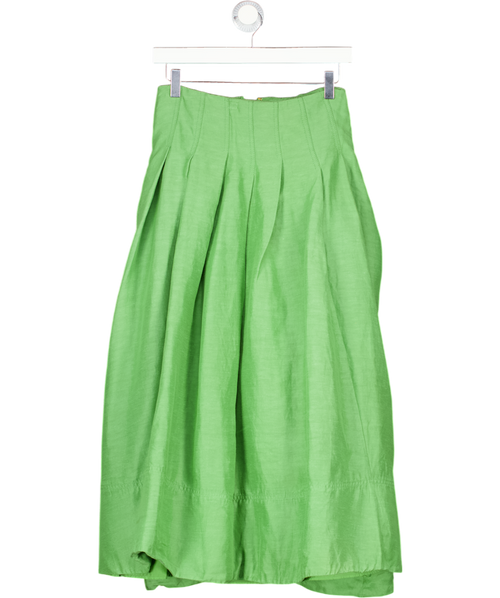 Aje Green Paradiso Cinched Midi-skirt UK 8