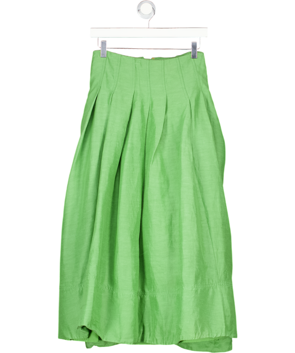 Aje Green Paradiso Cinched Midi-skirt UK 8