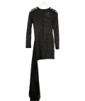LEMON LUNAR Black Sheer Lace Dress UK S