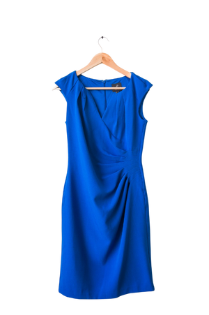 Adrianna Papell Royal Blue Fitted Dress UK 8